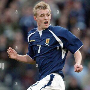 player issue? as new Darren FLETCHER #7 Diadora SCOTLAND 2003-04 home shirt
